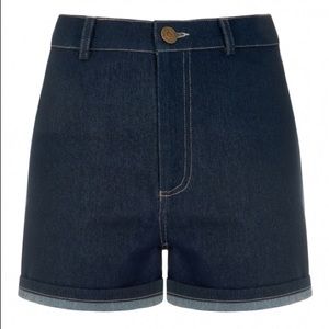 Collectif Lily Retro High Waist Denim Jean Shorts